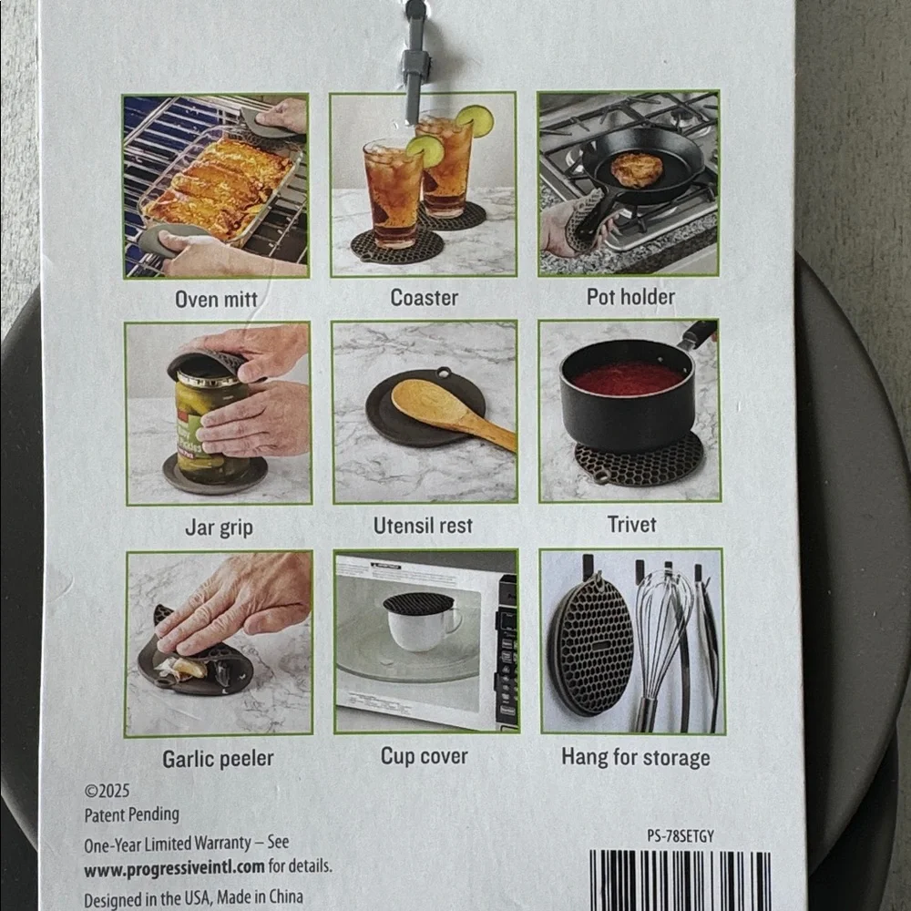 10 in 1 Progressive Prep Solutions Mini Multi-Mats Set of 2 Grey